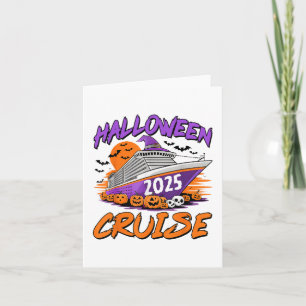 Cartão Halloween Cruise 2025 Halloween Trip Family Cruisi
