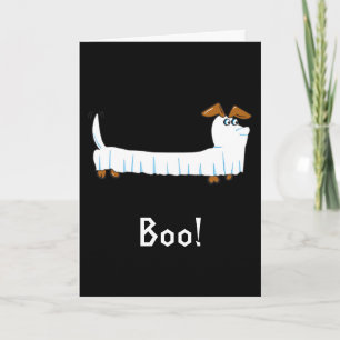 Cartão Halloween Dachshund
