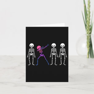 Cartão Halloween De Orgulho Bi Sutil De Esqueleto Biológi