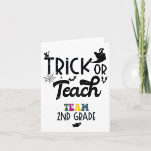 Cartão Halloween De segundo De 2º Grau De Tiroteio Ou Ens