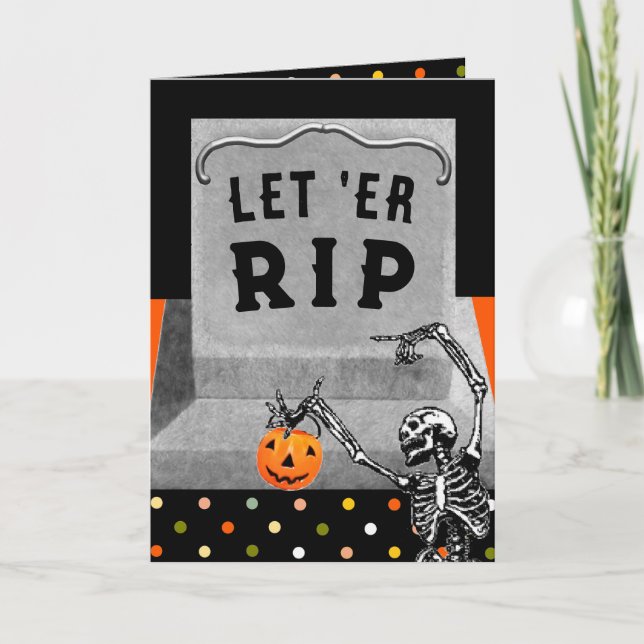 Cartão Halloween Divertido (Frente)