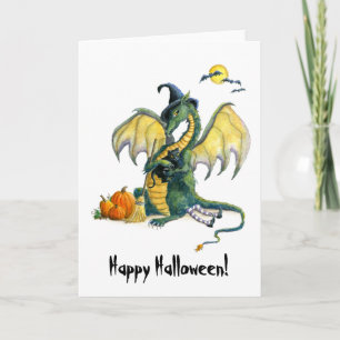 Cartão Halloween Dragon