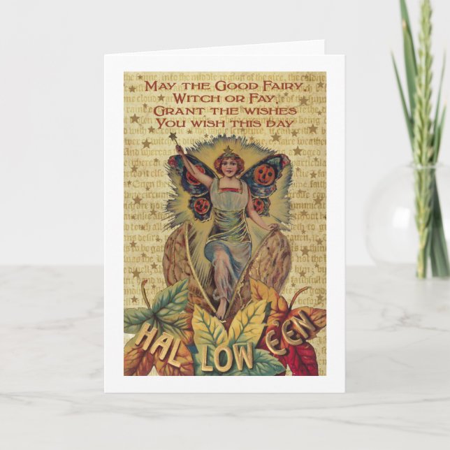 Cartão Halloween Fairy (Frente)