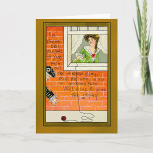 Cartão Halloween Fate Vintage Card