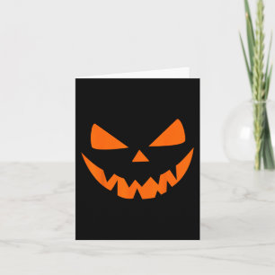 Cartão Halloween Figurume Jack O'Lanterna Pumpkin Face Wo