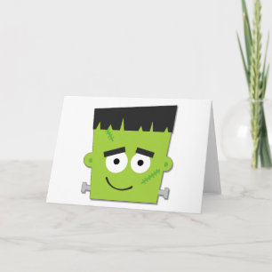 Cartão Halloween Frankenstein T-shirts e presentes
