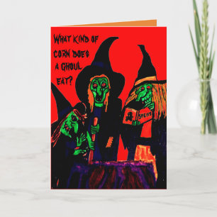 Cartão HALLOWEEN FUNNY GHOUL joke card