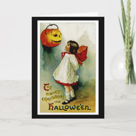 Cartão Halloween Girl