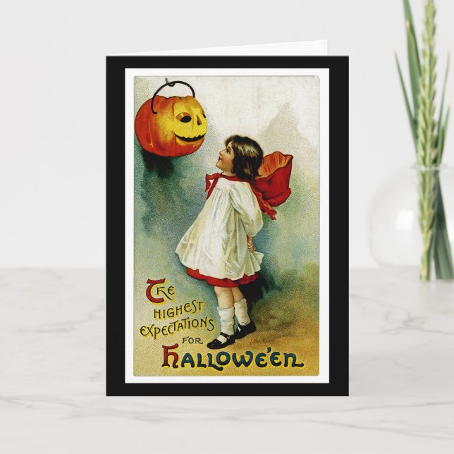 Cartão Halloween Girl (Frente)
