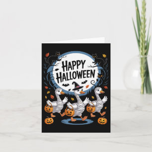 Cartão Halloween Goose Happy Halobetween Goose