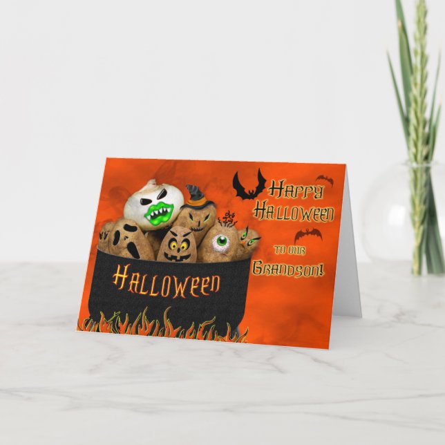 CARTÃO HALLOWEEN - GRANDSON - POTATO ONION COSTUME (Frente)