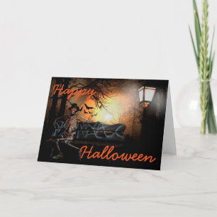 Cartão Halloween Greeting Card/Skeleton