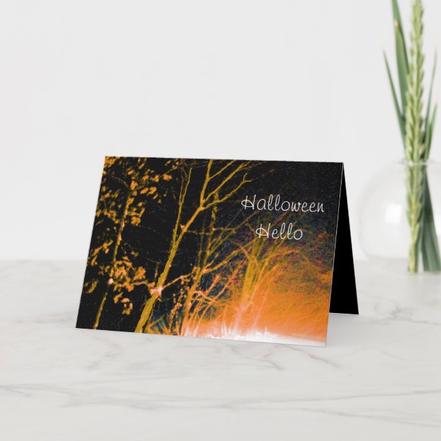 Cartão Halloween Hello - (Frente)