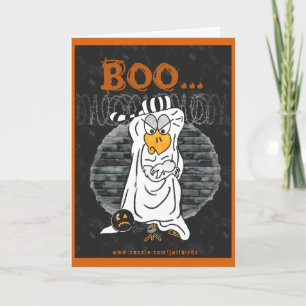 Cartão Halloween in prison card: 'Boo...Hoo'.