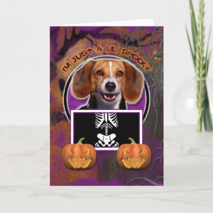 Cartão Halloween - Just a Lil Spooky - Beagle