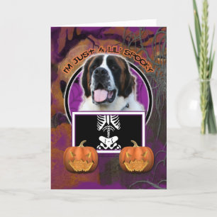 Cartão Halloween - Just a Lil Spooky - St Bernard - Mae