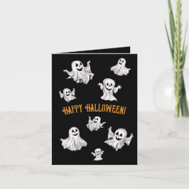 Cartão Halloween: Kleine Geister -