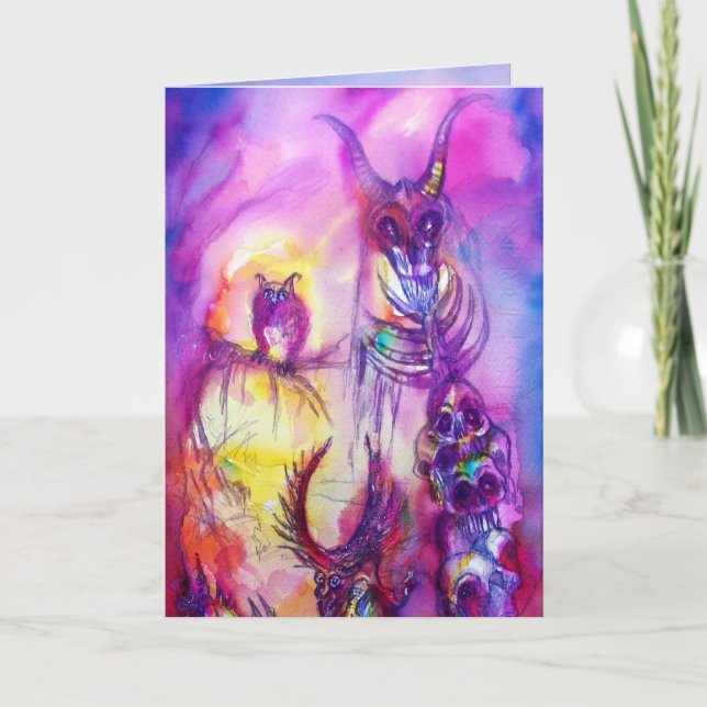 Cartão HALLOWEEN MONSTERS / ORK WAR Fantasy (Frente)