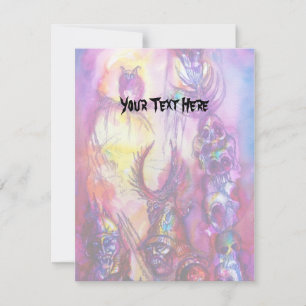 Cartão HALLOWEEN MONSTERS / ORK WAR Fantasy