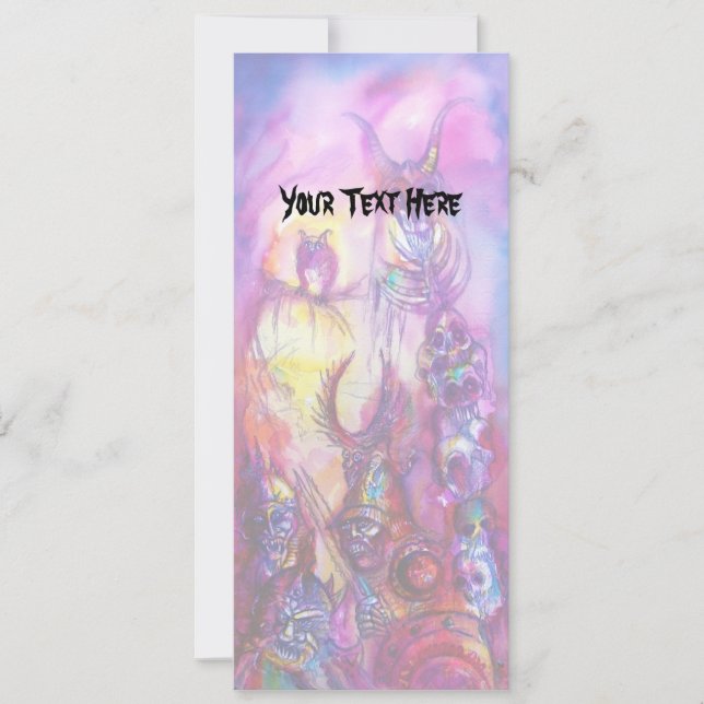 Cartão HALLOWEEN MONSTERS / ORK WAR Fantasy (Frente)