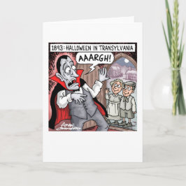 Cartão Halloween na Transilvânia