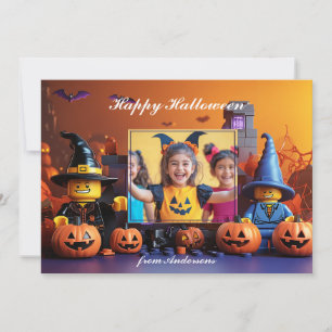Cartão Halloween, o "Brick-or-Treat"