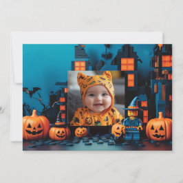 Cartão Halloween, o "Brick-or-Treat"