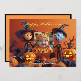 Cartão Halloween O Sapo-O-Lanterna Sapo