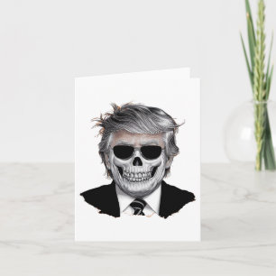 Cartão Halloween Orange Trump American Horru Party Costu