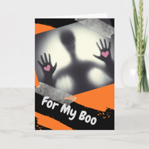 Cartão Halloween para o meu Namorado de Boo