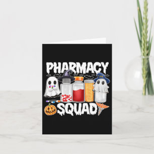 Cartão Halloween Pharmacy Squad Pills Shirts Farmacêutica