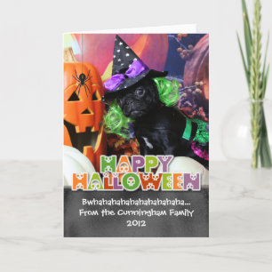 Cartão Halloween - Pug - Daisy Mae