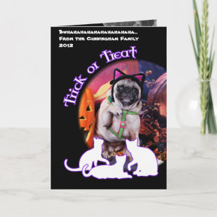 Cartão Halloween - Pug - Lily Lou