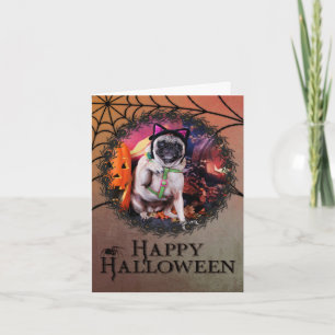 Cartão Halloween - Pug - Lily Lou