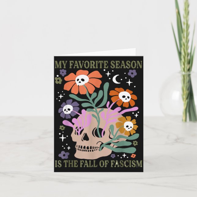 Cartão Halloween Retro My Favorite Season Is The Fall Of  (Frente)