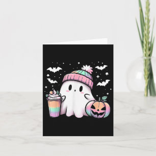 Cartão Halloween Shirt Engraçado Fantasma Café Spooky Sea