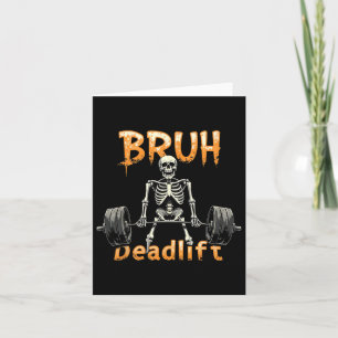 Cartão Halloween Skeleton Deadelevation Engraçado Malhaçã