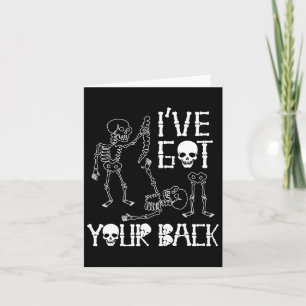Cartão Halloween Skeletons Eu Tenho Seus Homens De Costum