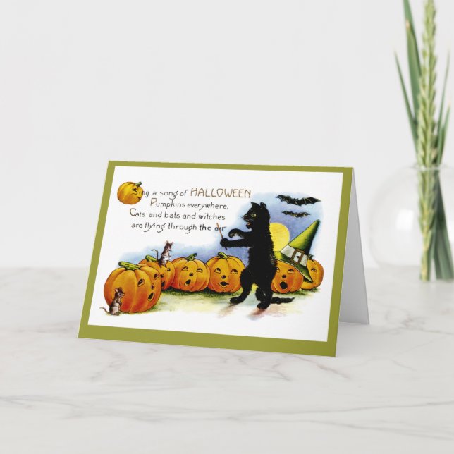 Cartão Halloween Song (Frente)
