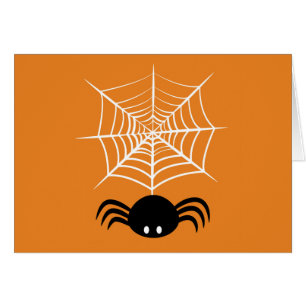 Cartão Halloween Spider Web
