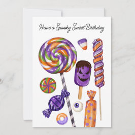 Cartão Halloween Spooky Sweet Birthday