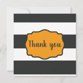 Cartão Halloween temed Strike "Obrigado"