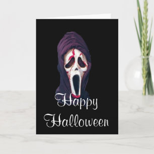 Cartão Halloween the scream scary
