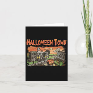 Cartão Halloween Town Est 1998 Festa de Halloween Fofa Ha