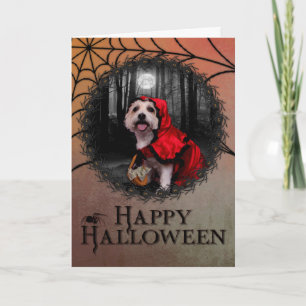 Cartão Halloween - Westie - Lady