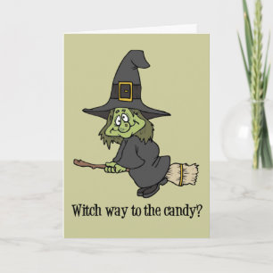 Cartão Halloween Witch card