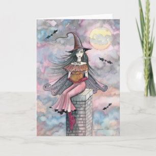 Cartão Halloween Witch Card by Molly Harrison