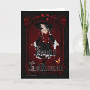 Cartão Halloween Wity 8 Happy Halloween Card