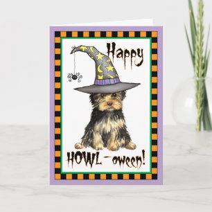 Cartão Halloween Yorkie