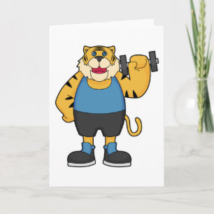 Cartão Halteres Tiger Fitness